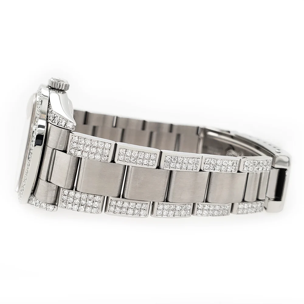 Rolex Datejust Midsize 31mm Blue Index Dial 3.5ct Diamond Bezel/Lugs/Bracelet Oyster Watch - Image 3