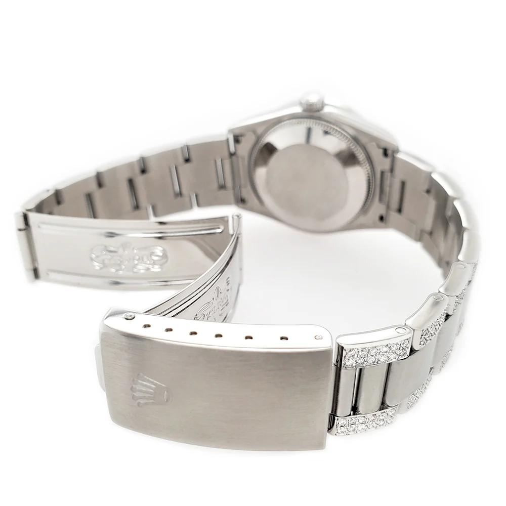 Rolex Datejust Midsize 31mm Blue Index Dial 3.5ct Diamond Bezel/Lugs/Bracelet Oyster Watch - Image 4