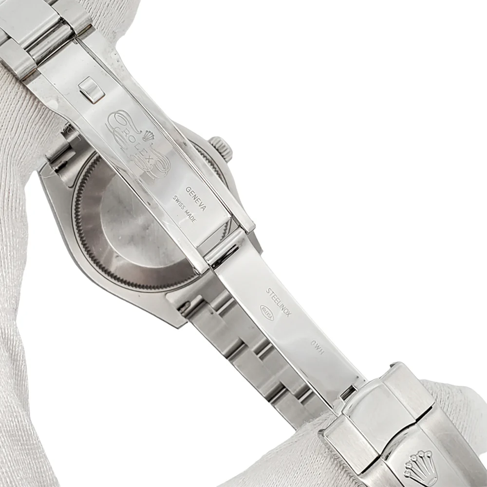 Rolex Datejust Midsize 31mm Grey Floral Dial Stainless Steel Oyster Watch 178240 - Image 5