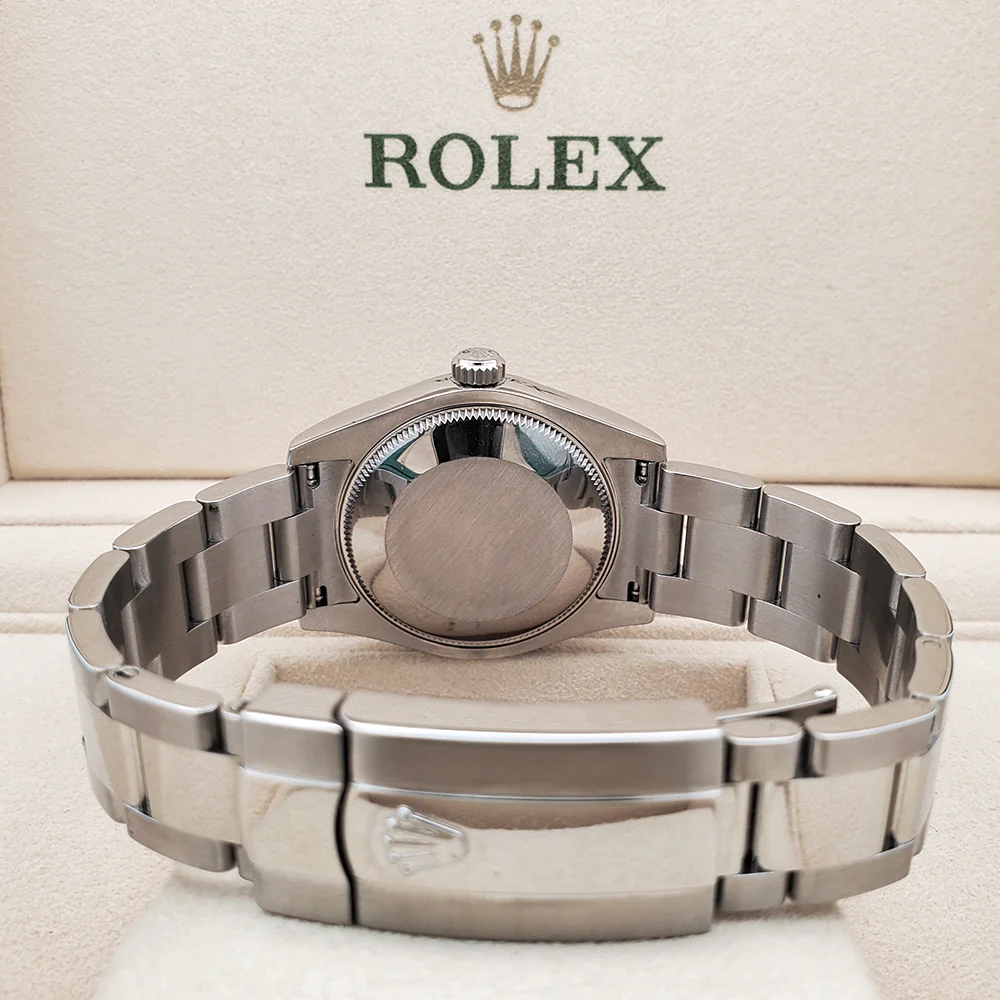 Rolex Datejust Midsize 31mm Grey Floral Dial Steel Oyster Watch 178240 Box Papers - Image 5