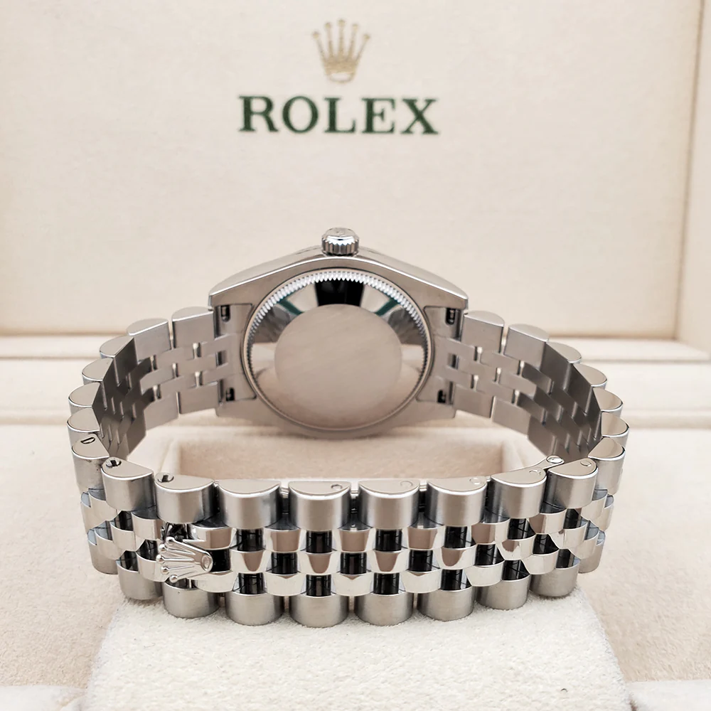 Rolex Datejust Midsize 31mm Pink Roman Steel Jubilee Watch 178240 Box Papers - Image 5