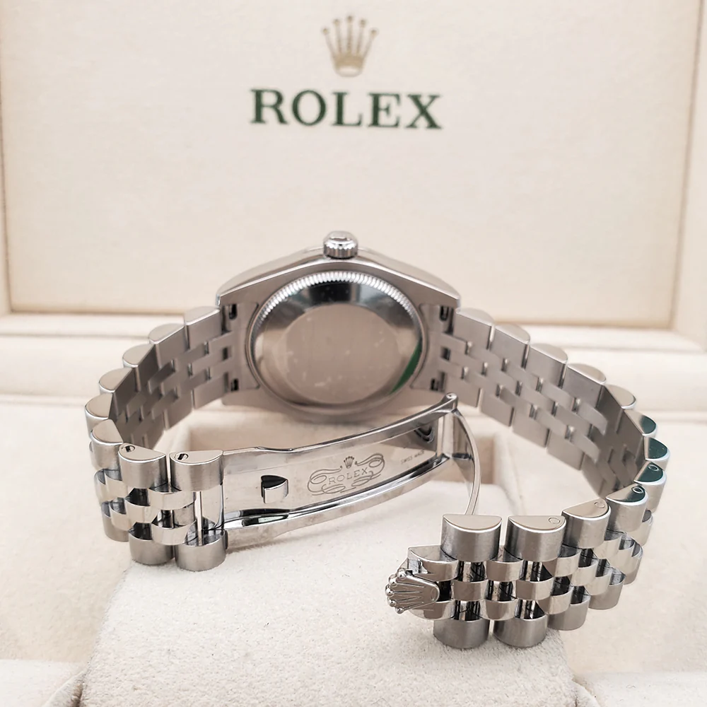 Rolex Datejust Midsize 31mm Salmon Roman Dial Steel Jubilee Watch 178240 Box Papers - Image 6