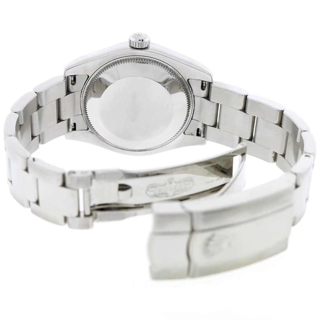 Rolex Datejust Midsize 31MM White Stick Dial Automatic Stainless Steel Womens Oyster Watch 178240 - Image 9