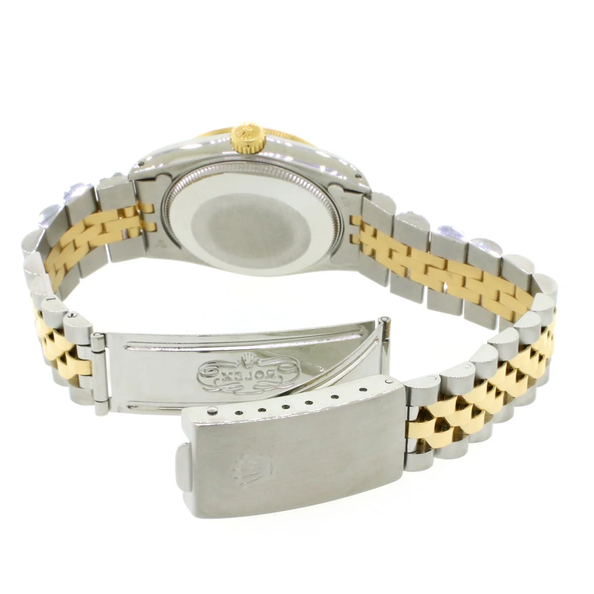 Rolex Datejust Midsize 31mm Yellow Gold/SS Factory Diamond Dial 68273 - Image 8