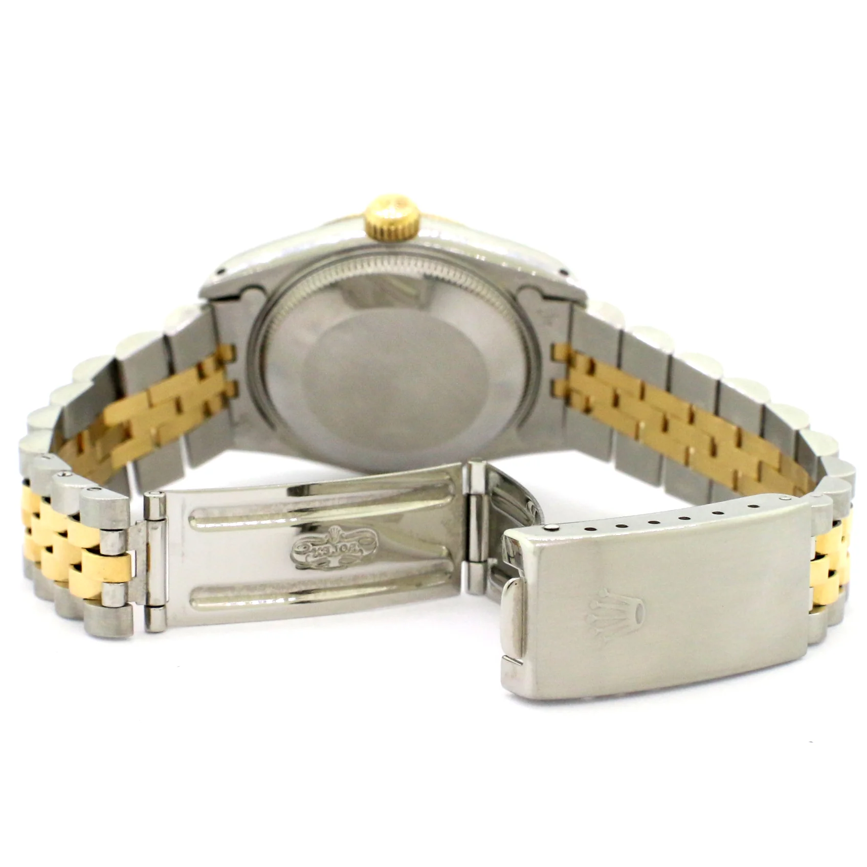 Rolex Datejust Midsize 31mm Yellow Gold/Steel Watch with Factory Jubilee Diamond Dial - Image 6