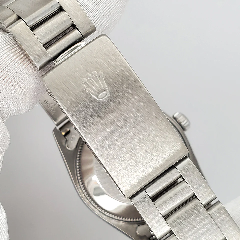 Rolex Datejust Midsize 68240 Smooth Bezel Blue Roman Dial 31mm Steel Watch Box Papers - Image 3