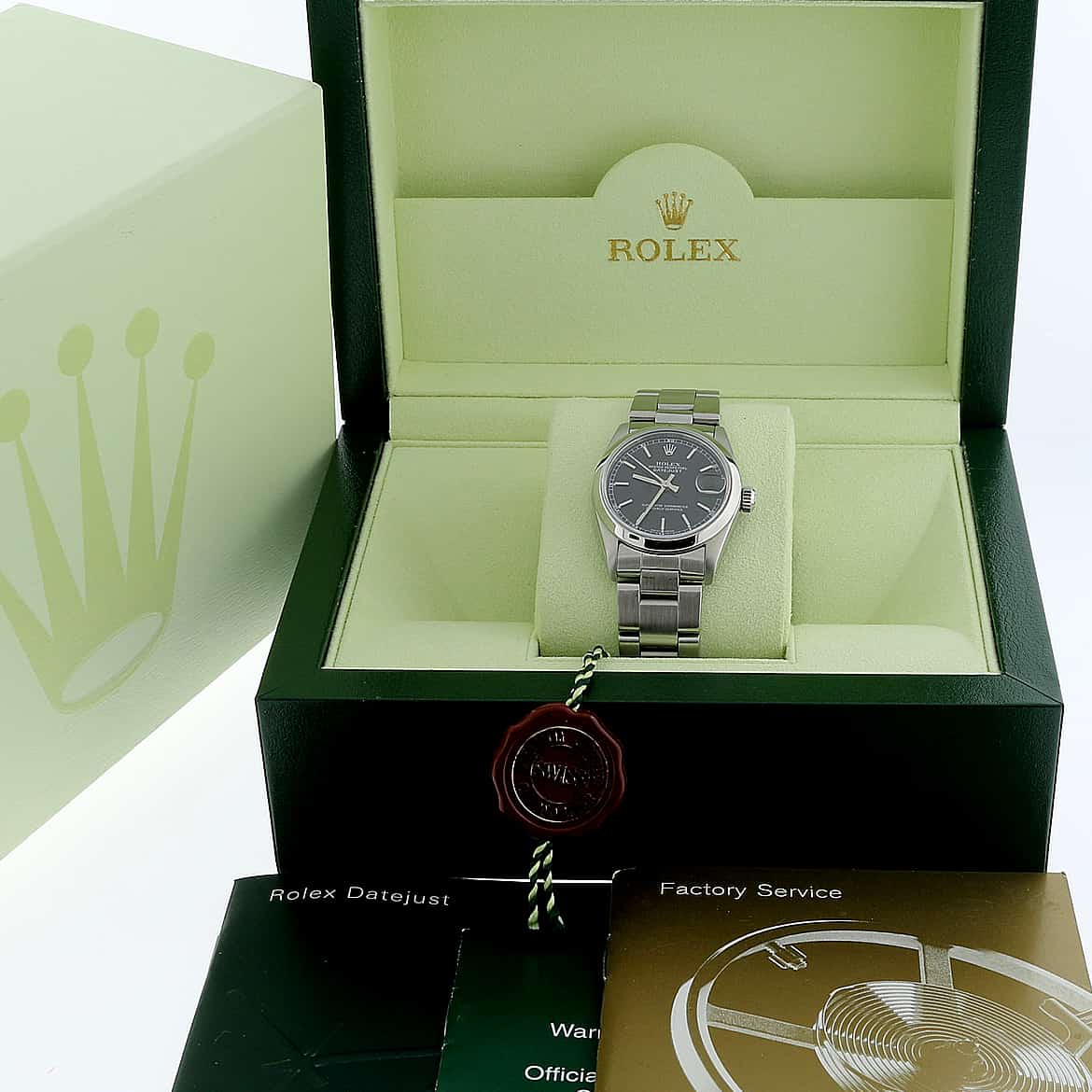 Rolex Datejust Midsize Black Dial 31MM Automatic Stainless Steel Watch 68240 - Image 3