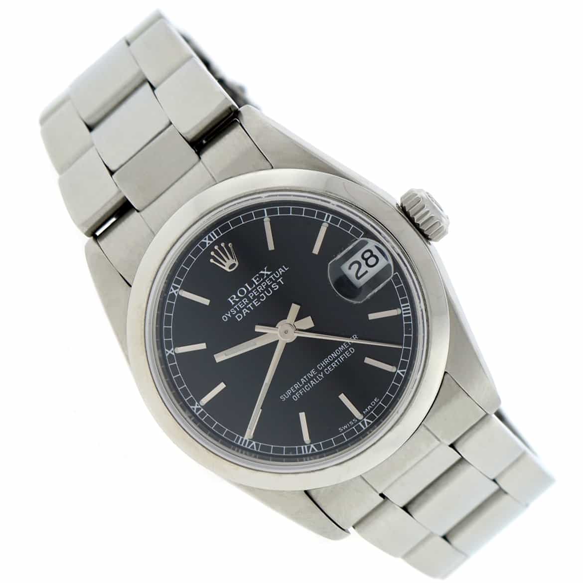 Rolex Datejust Midsize Black Dial 31MM Automatic Stainless Steel Watch 68240 - Image 4