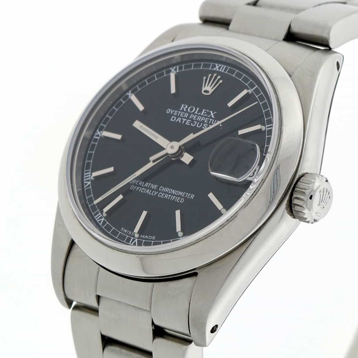 Rolex Datejust Midsize Black Dial 31MM Automatic Stainless Steel Watch 68240 - Image 8