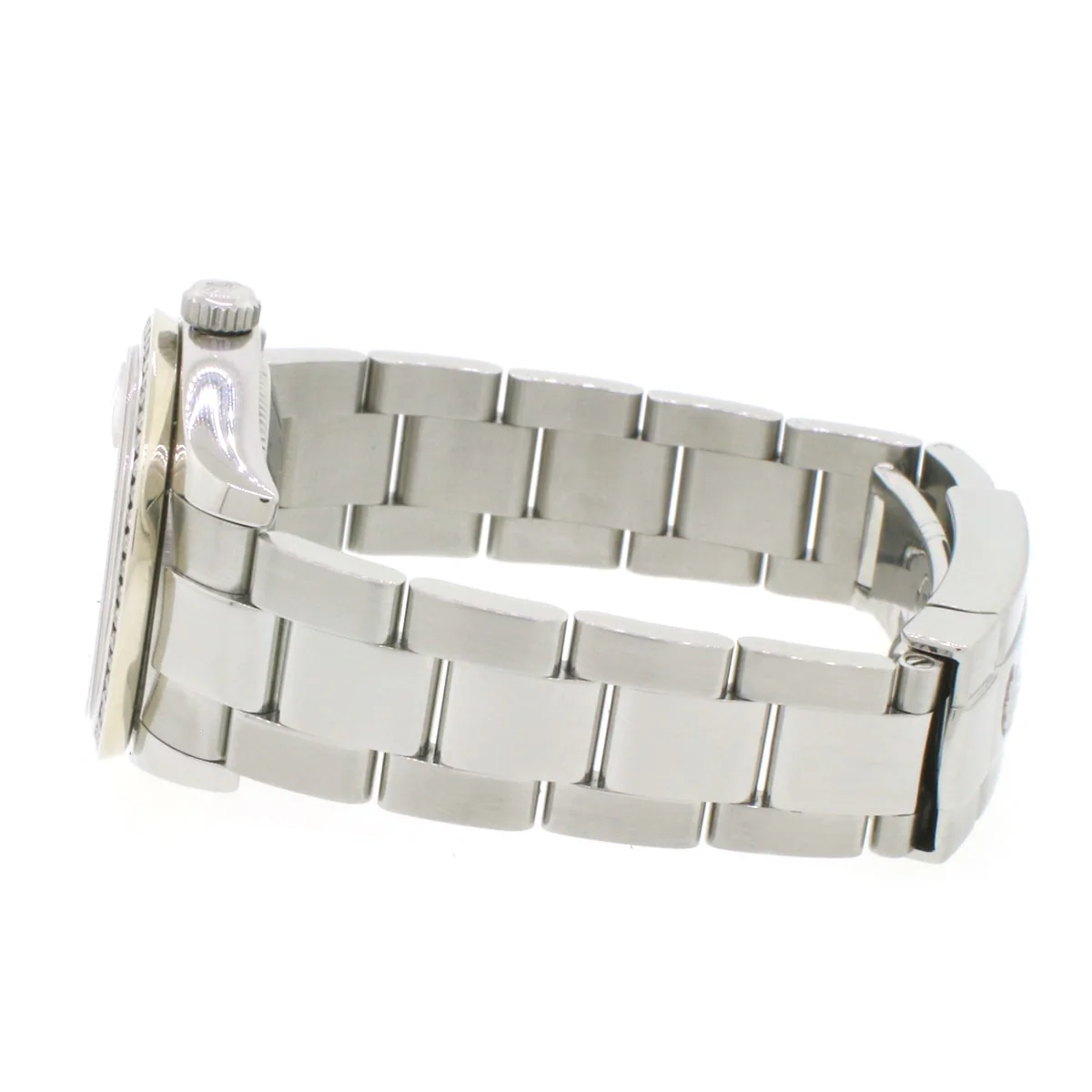 Rolex Datejust Midsize Ladies 31MM White Roman Dial Automatic Stainless Steel Watch 178240 w/ Diamond Bezel - Image 5