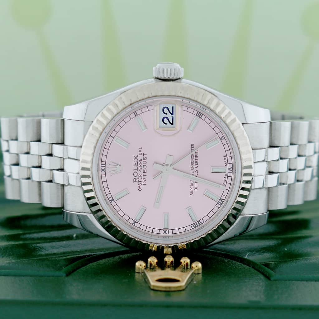 Rolex Datejust Midsize Pink Dial 31mm Automatic Ladies Watch 178274 - Image 2