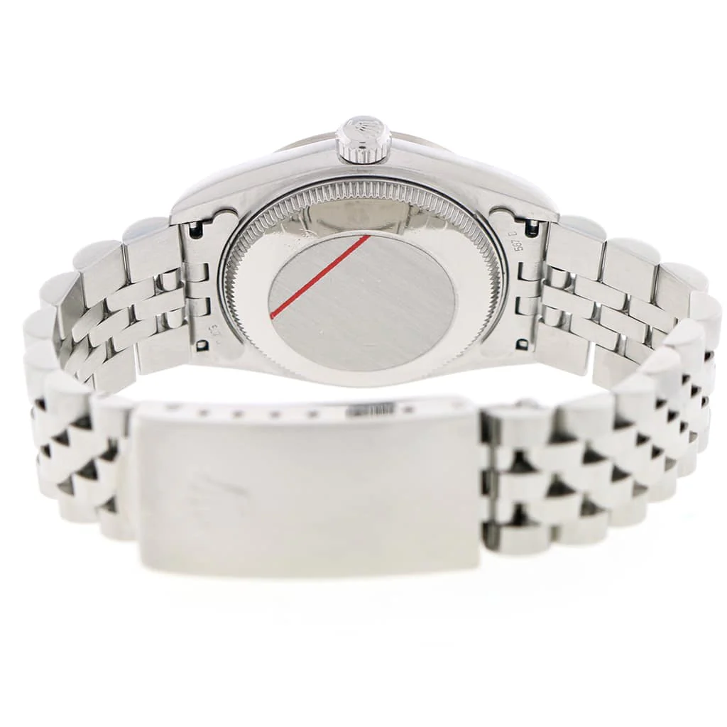 Rolex Datejust Midsize White Gold Fluted Bezel Cream Jubilee Dial 31mm Automatic Stainless Steel Watch 68274 - Image 7
