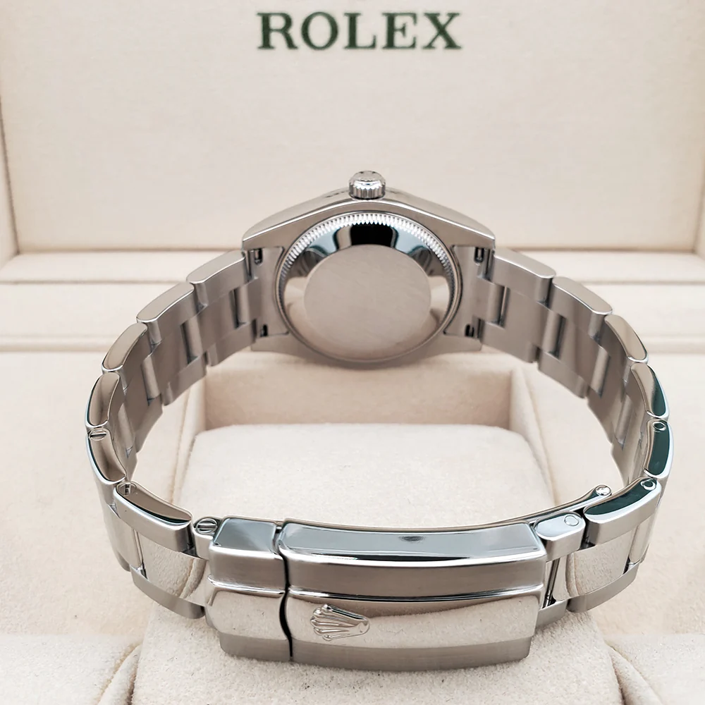Rolex Datejust Midzise 31mm Pink Roman Steel Oyster Watch 178240 Box Papers - Image 5