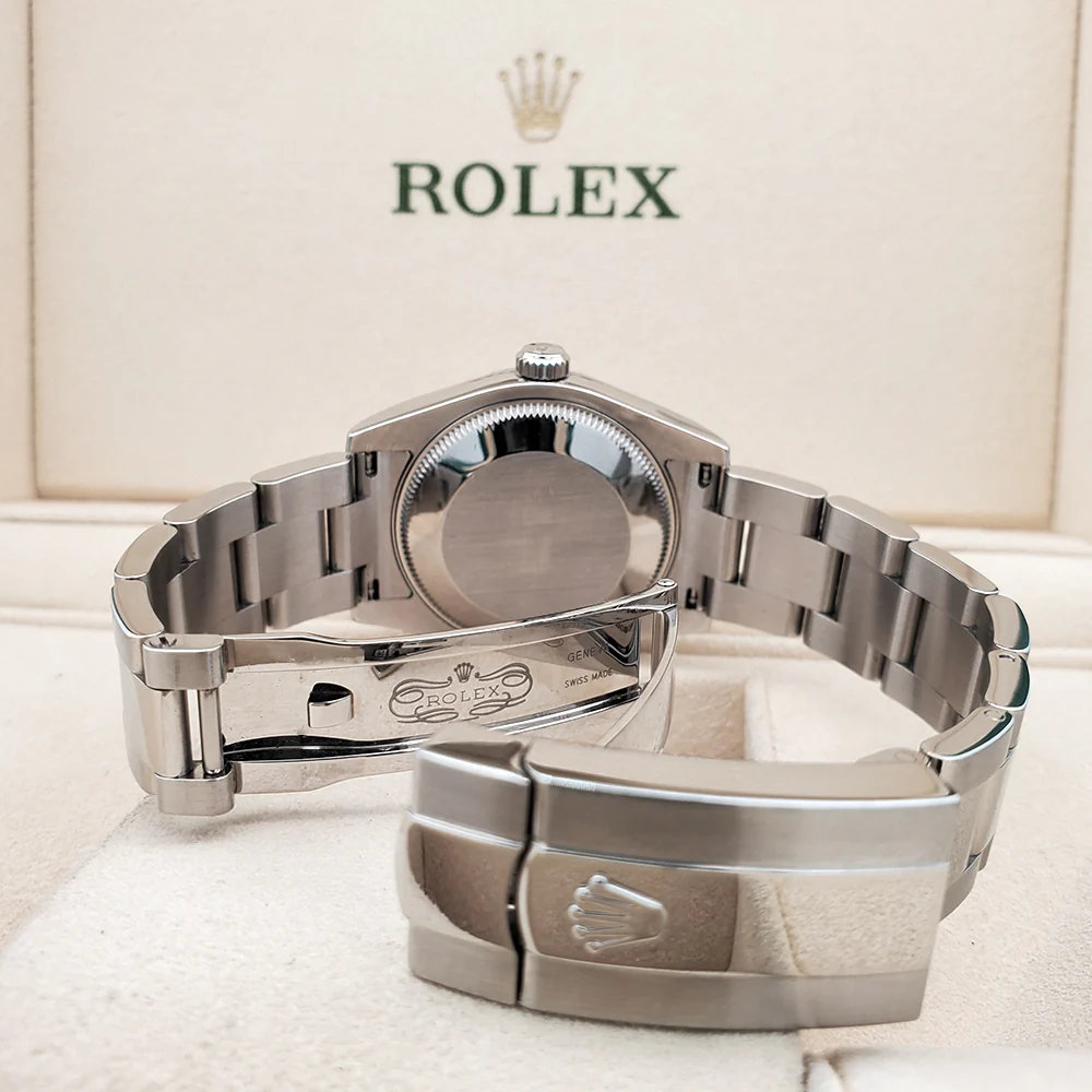 Rolex Datejust Midsize 31mm Silver Roman Steel Oyster Watch 178240 - Image 6