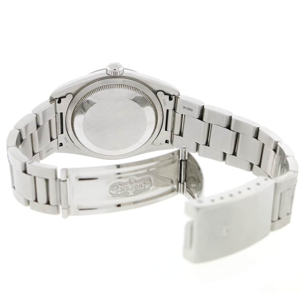 Rolex Datejust Original Black Stick Dial 36MM Stainless Steel Oyster Mens Watch 16200 - Image 9