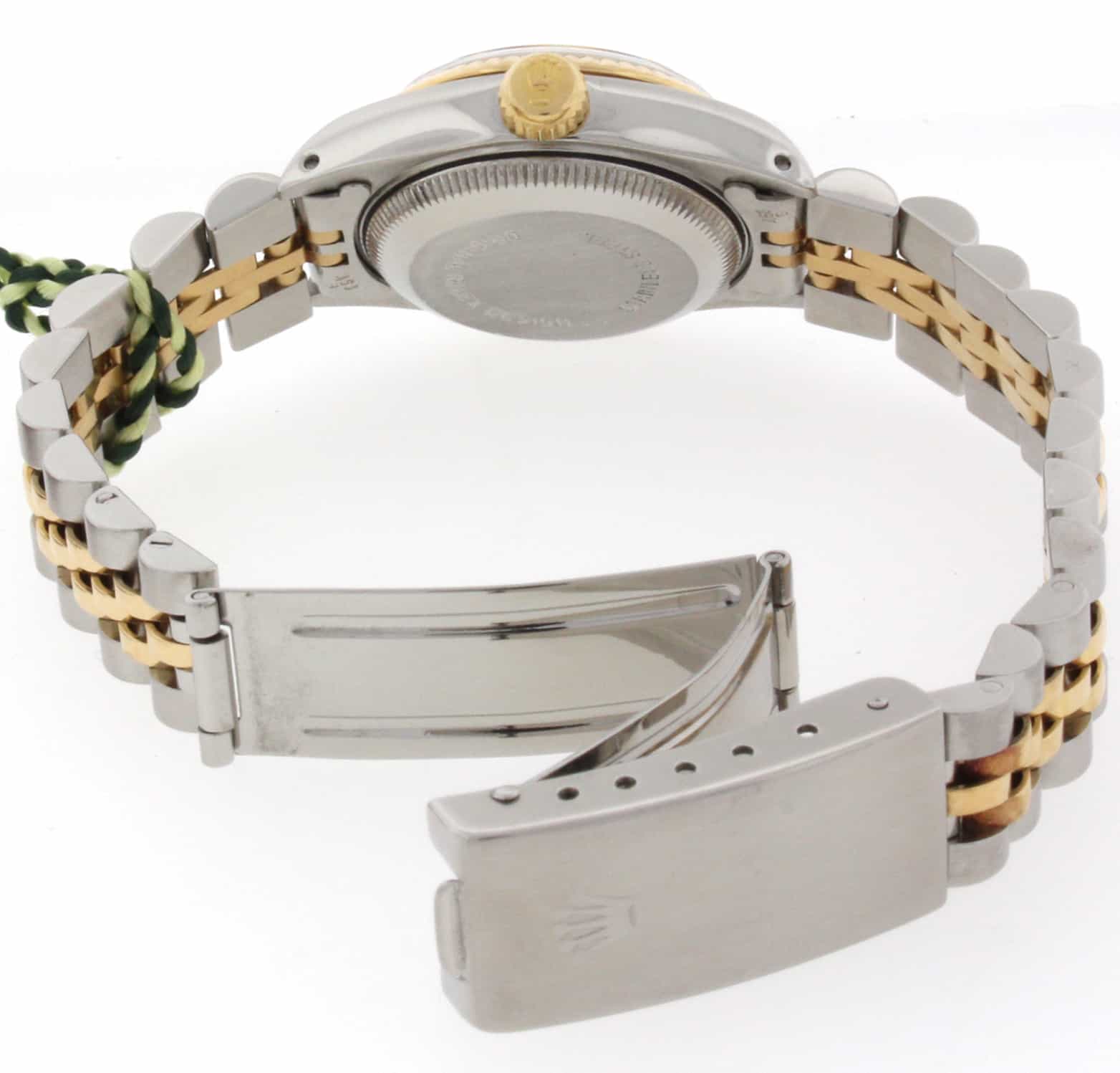 Rolex Datejust Original Silver Diamond Dial Gold/Steel 26MM Automatic Ladies Watch 69173 - Image 8