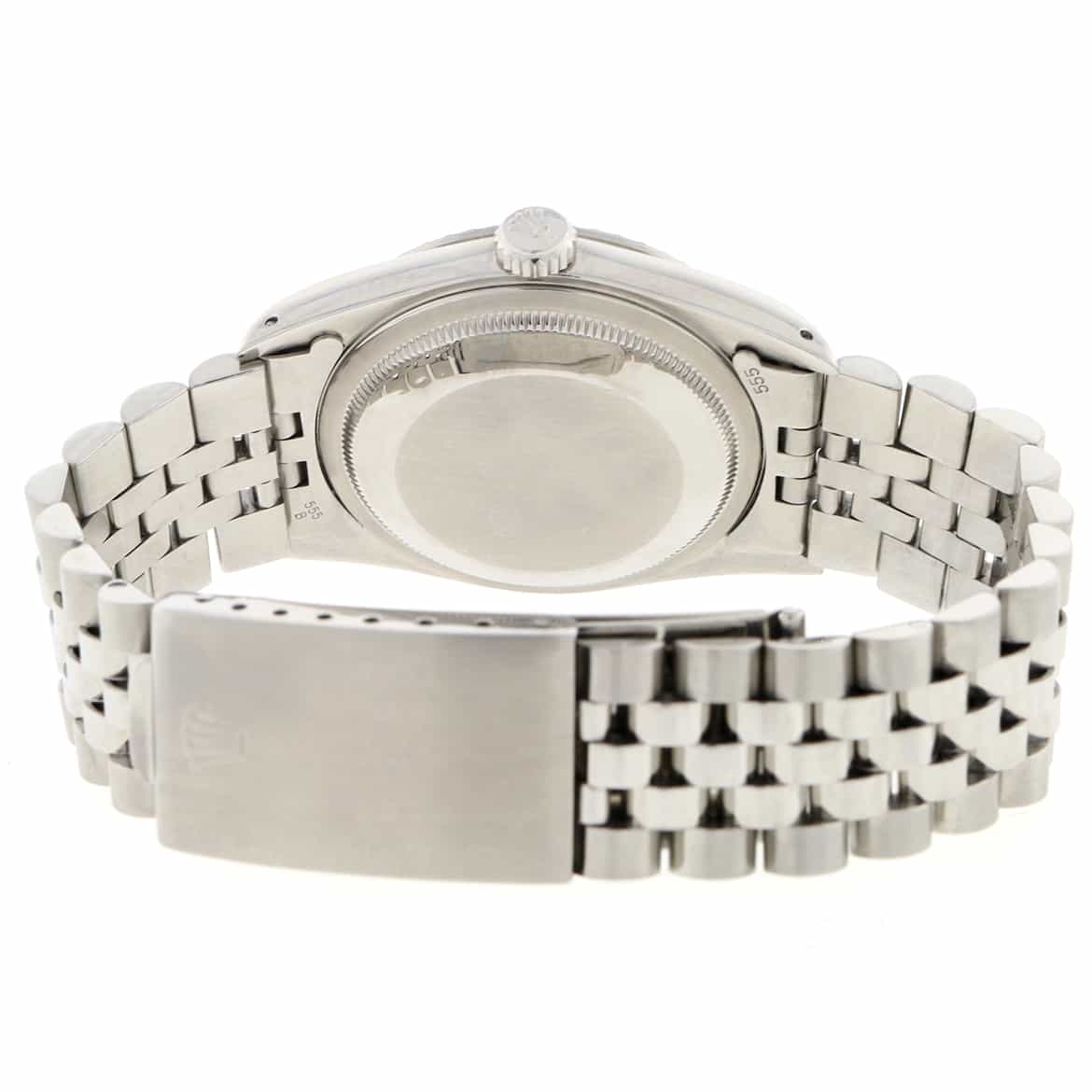 Rolex Datejust Original White Roman Dial 36MM Automatic Stainless Steel Jubilee Mens Watch 16220 - Image 8