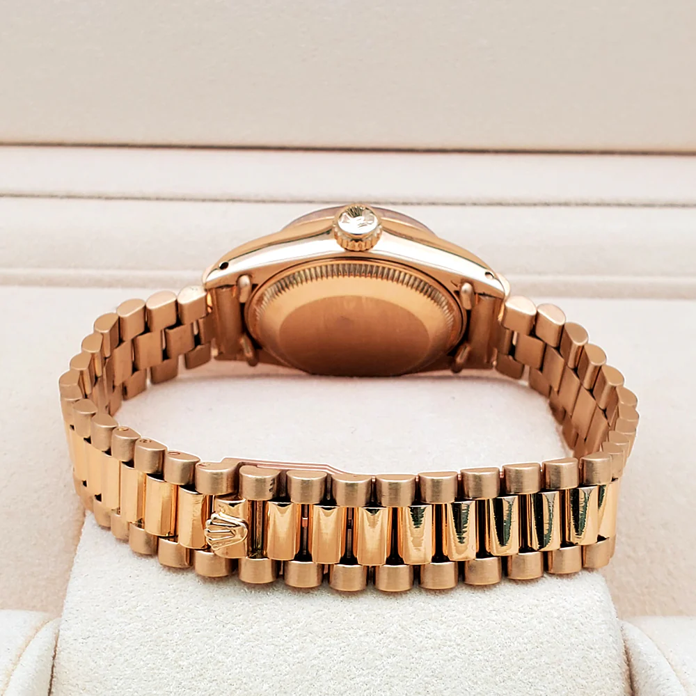 Rolex Datejust President 26mm Factory Wood Dial Yellow Gold Watch 6917 - Image 5