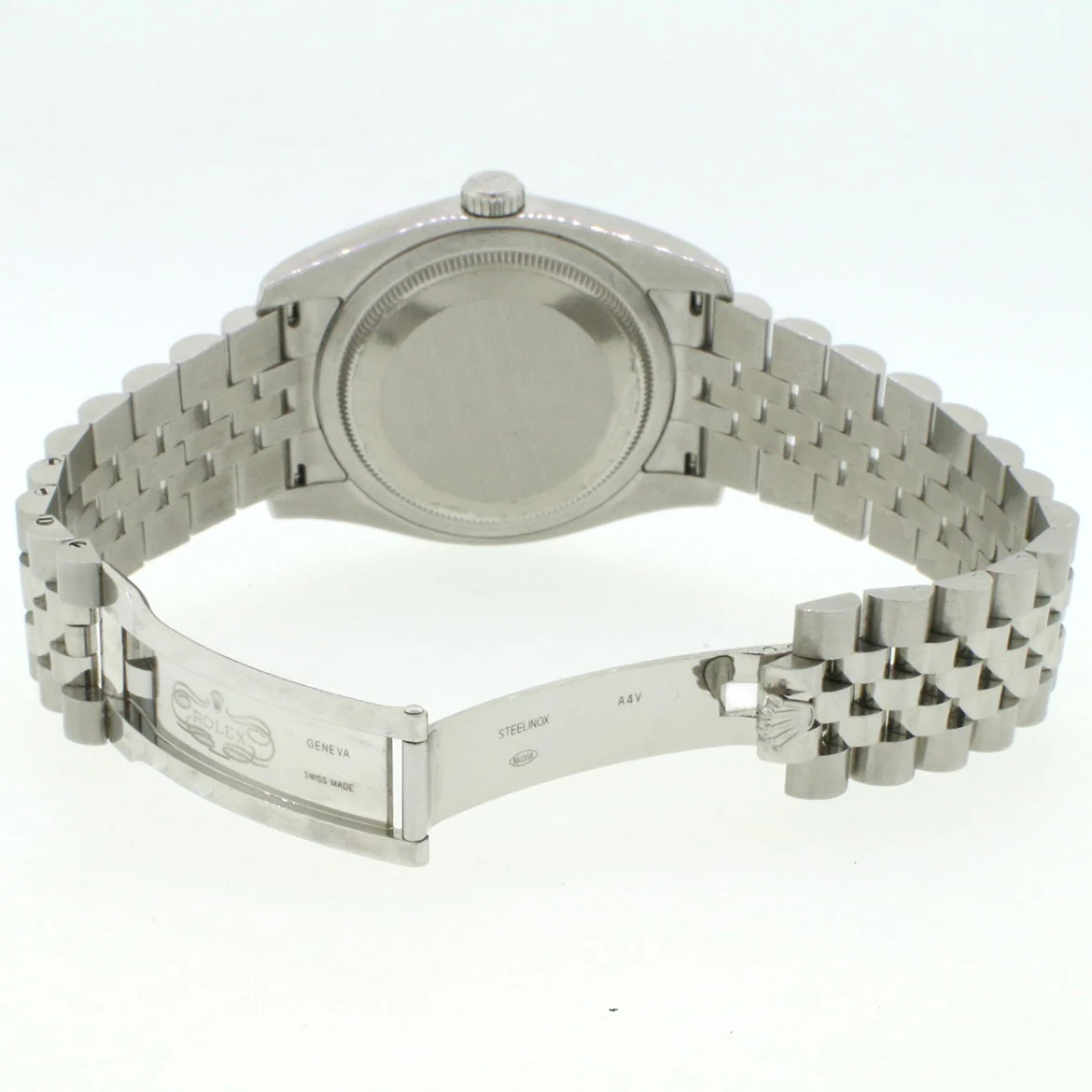 Rolex Datejust Rhodium Floral Dial 36mm Stainless Steel Jubilee Watch 116200 - Image 5