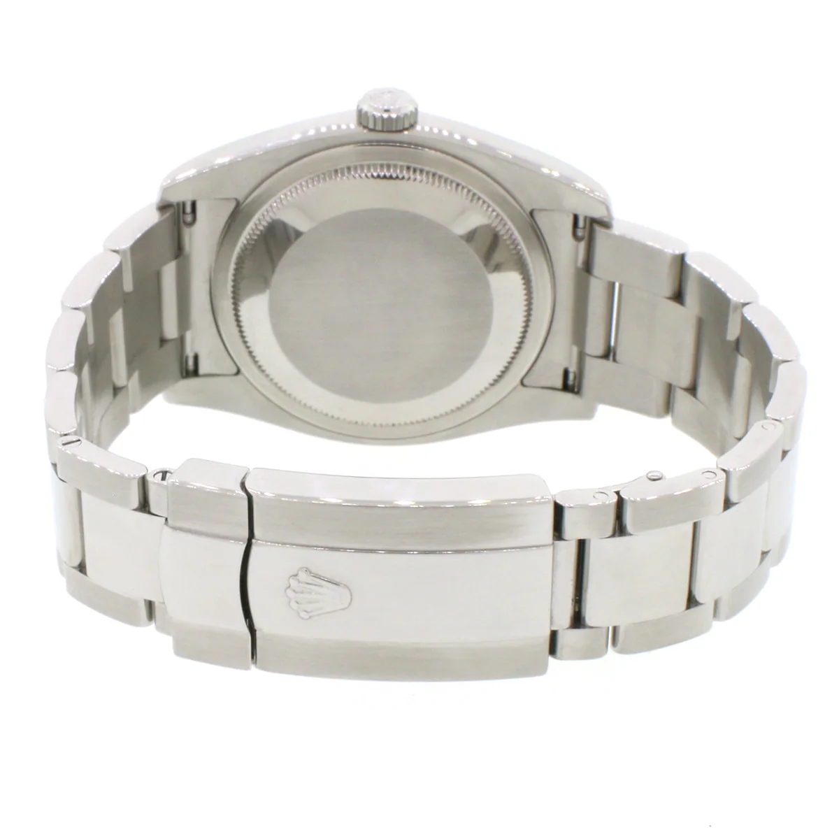Rolex Datejust Rhodium Roman Dial 36MM Smooth Domed Bezel Oyster Stainless Steel Mens Watch 116200 Box Papers - Image 6