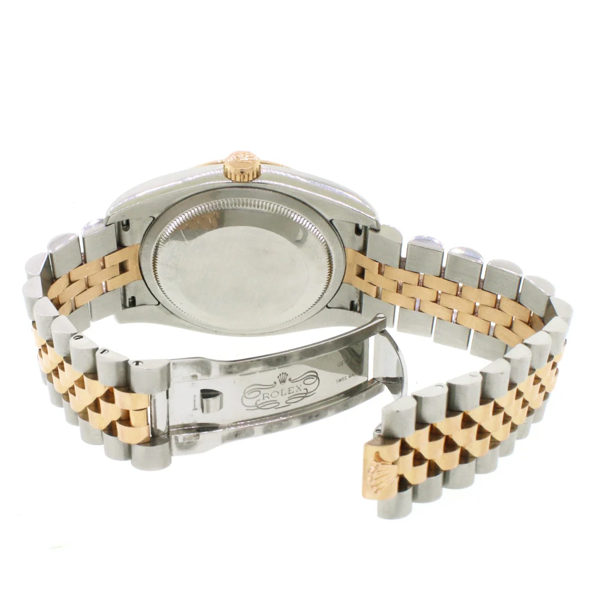Rolex Datejust Rose/SS 36mm Black Sunray Dial 116231 Box Papers - Image 5
