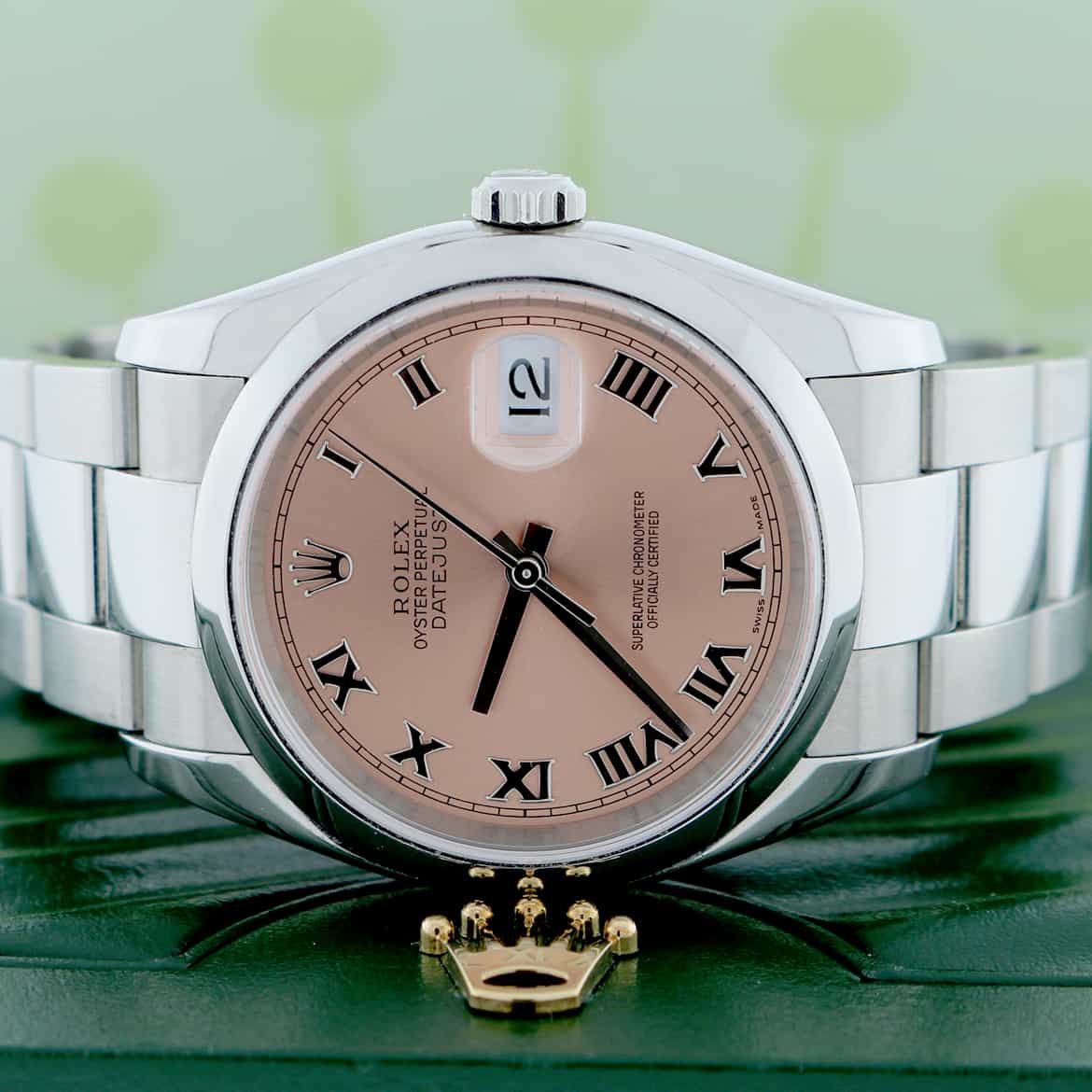 Rolex Datejust Salmon Dial 36MM Automatic Stainless Steel Oyster Mens Watch 116200 - Image 2