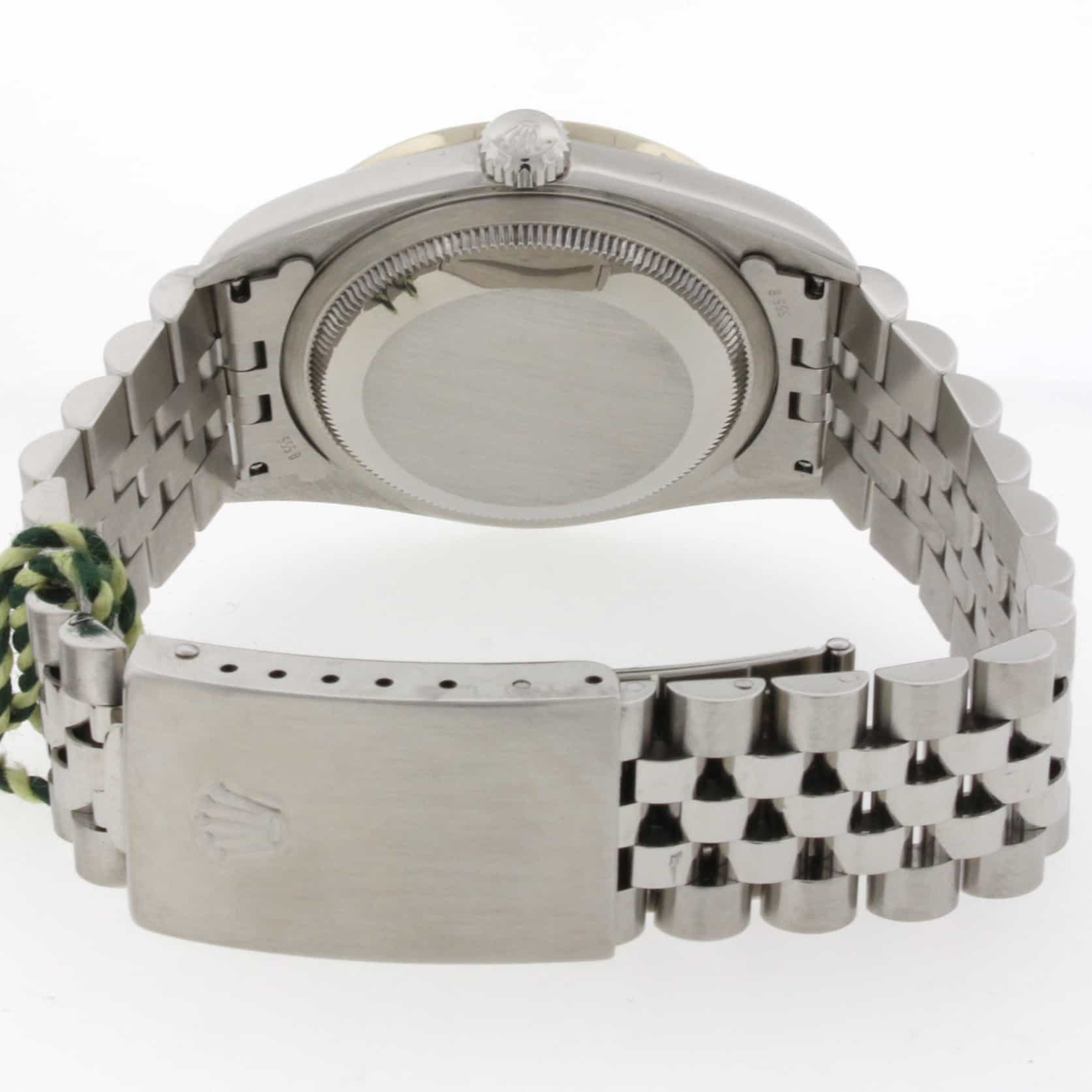 Rolex Datejust Silver Dial 36MM Automatic Stainless Steel Watch w/Diamond Bezel 16234 - Image 5