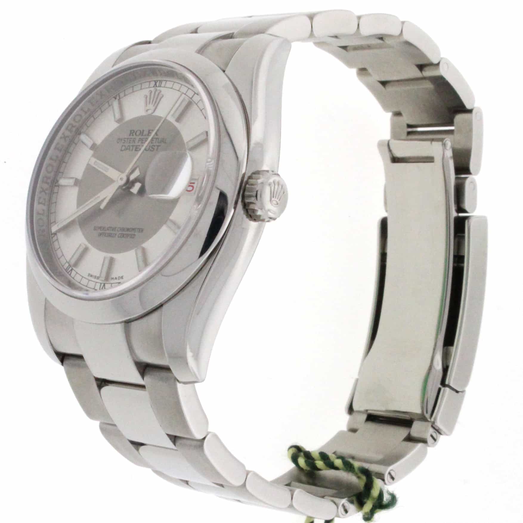 Rolex Datejust Silver Dial 36MM New Style Automatic Stainless Steel Mens Watch 116200 - Image 5
