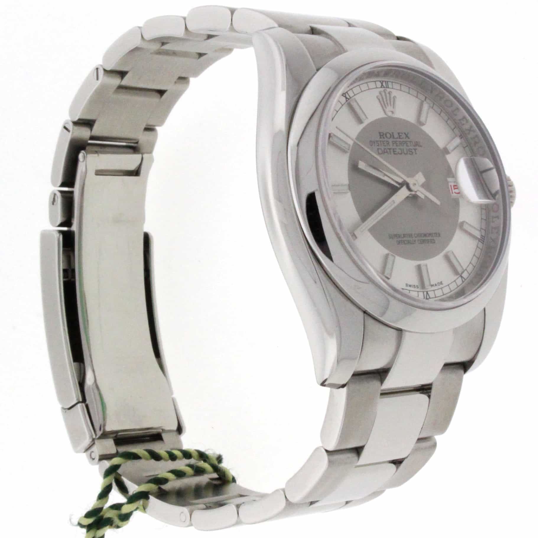 Rolex Datejust Silver Dial 36MM New Style Automatic Stainless Steel Mens Watch 116200 - Image 6