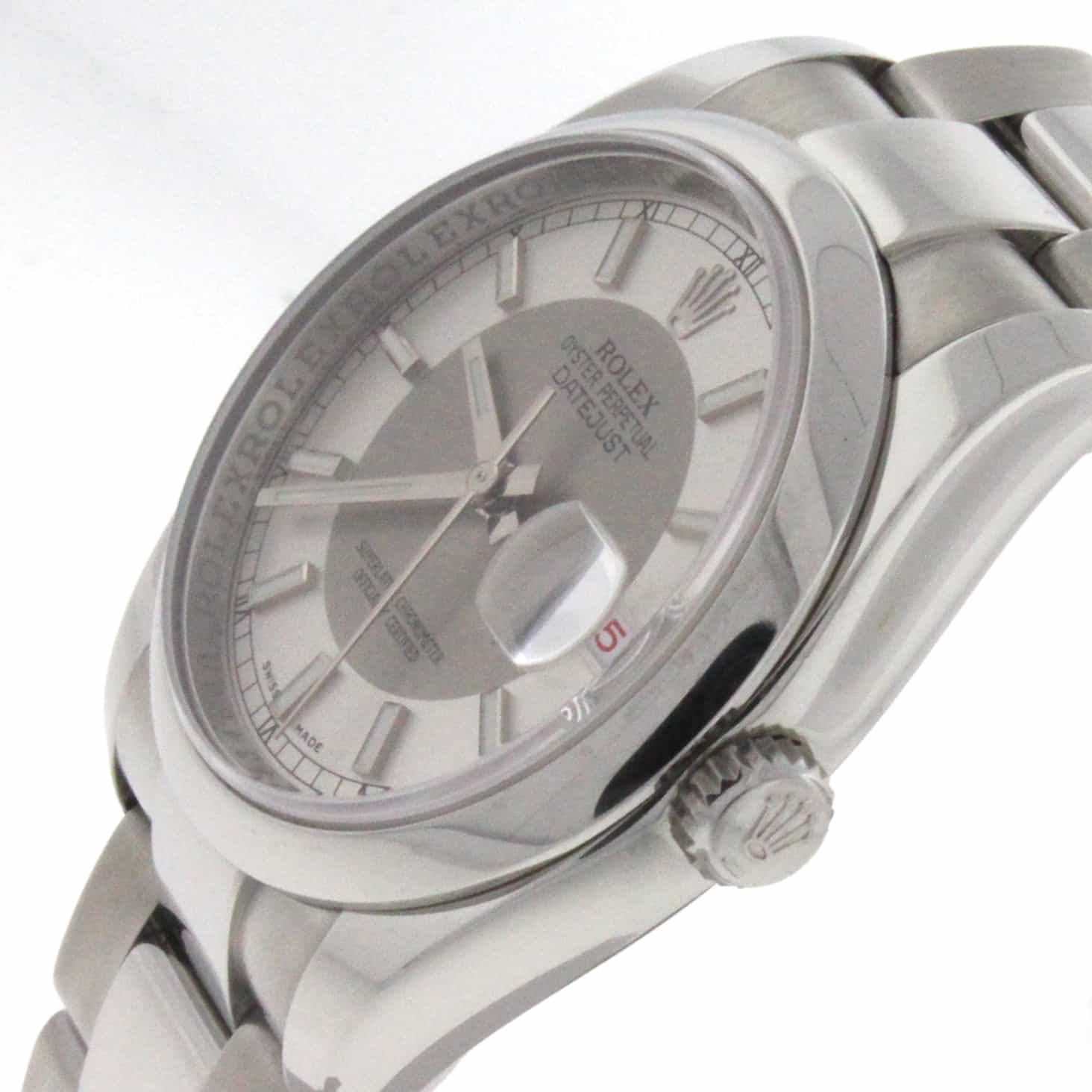 Rolex Datejust Silver Dial 36MM New Style Automatic Stainless Steel Mens Watch 116200 - Image 7