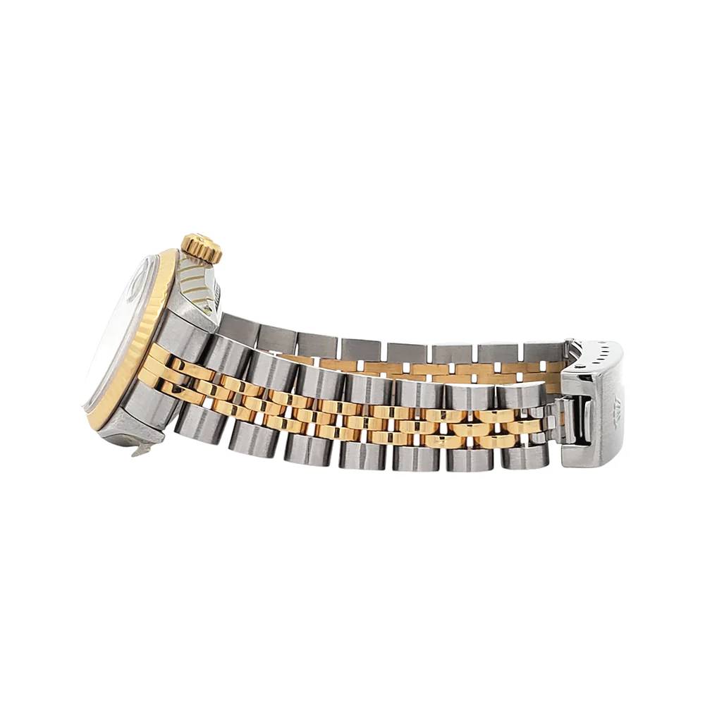 Rolex Datejust Silver Index 2-Tone Yellow Gold/Steel Jubilee 26mm Watch 69173 - Image 4
