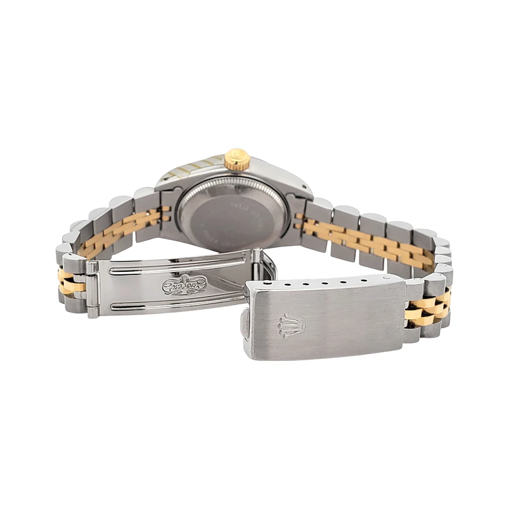 Rolex Datejust Silver Index 2-Tone Yellow Gold/Steel Jubilee 26mm Watch 69173 - Image 6