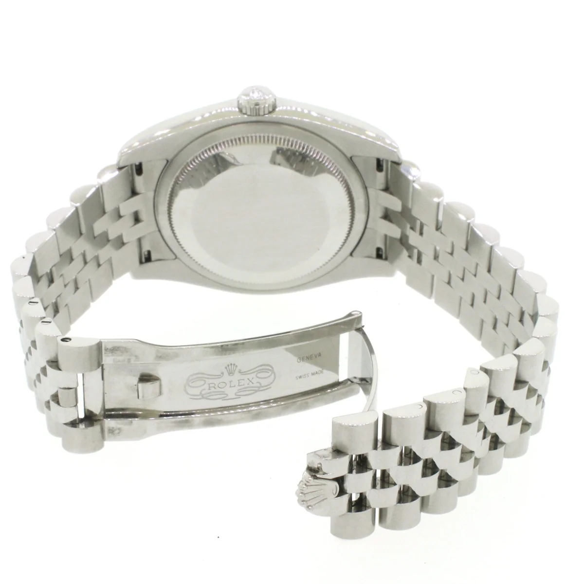 Rolex Datejust Silver Index Dial 36mm Steel Jubilee Watch 116200 Box Papers - Image 5