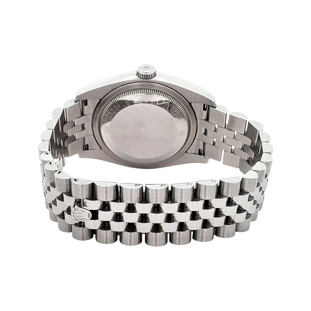 Rolex Datejust Silver Tuxedo Dial 116200 Steel Jubilee 36mm Watch Box Papers - Image 5