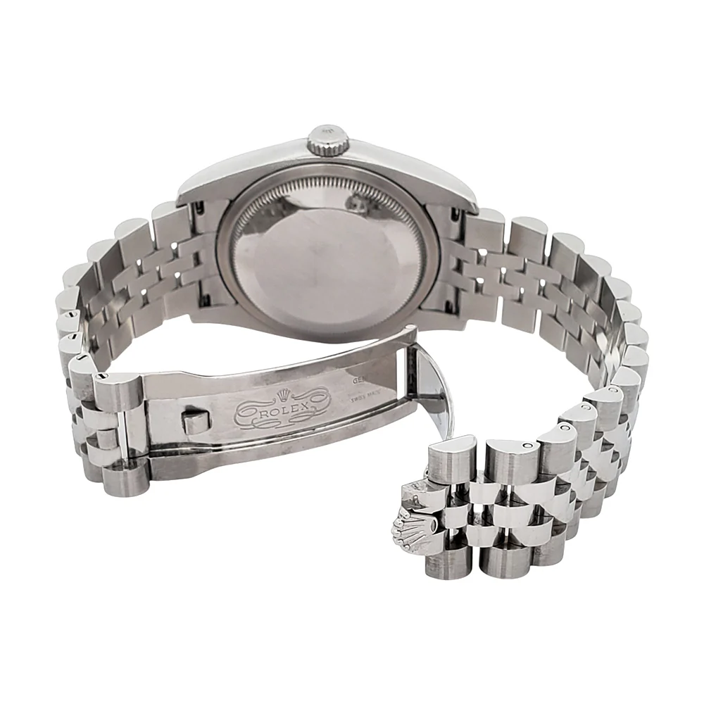 Rolex Datejust Silver Tuxedo Dial 116200 Steel Jubilee 36mm Watch Box Papers - Image 6