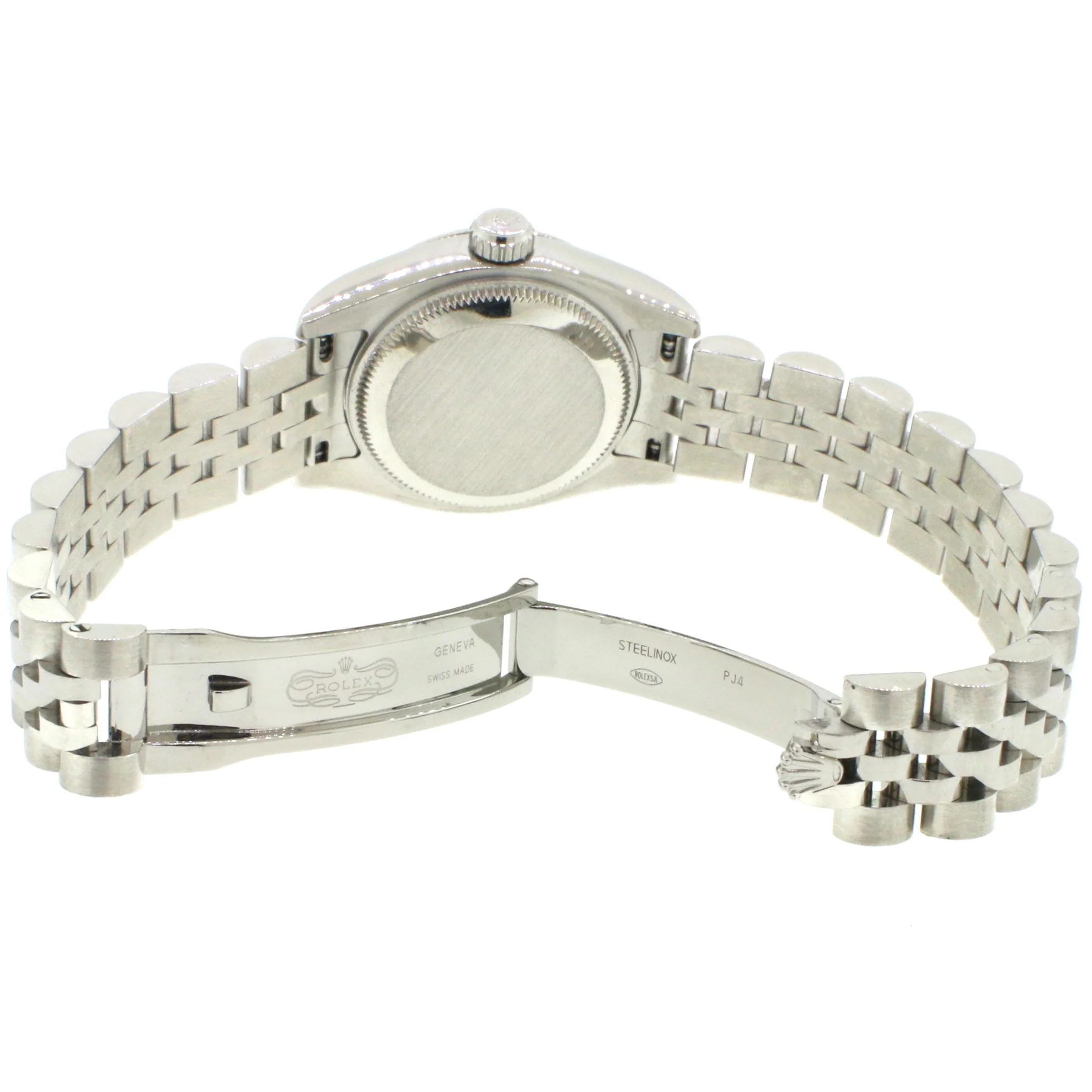 Rolex Datejust Steel 26mm Watch w/Factory Diamond Dial 18K White Gold Bezel 179174 - Image 6