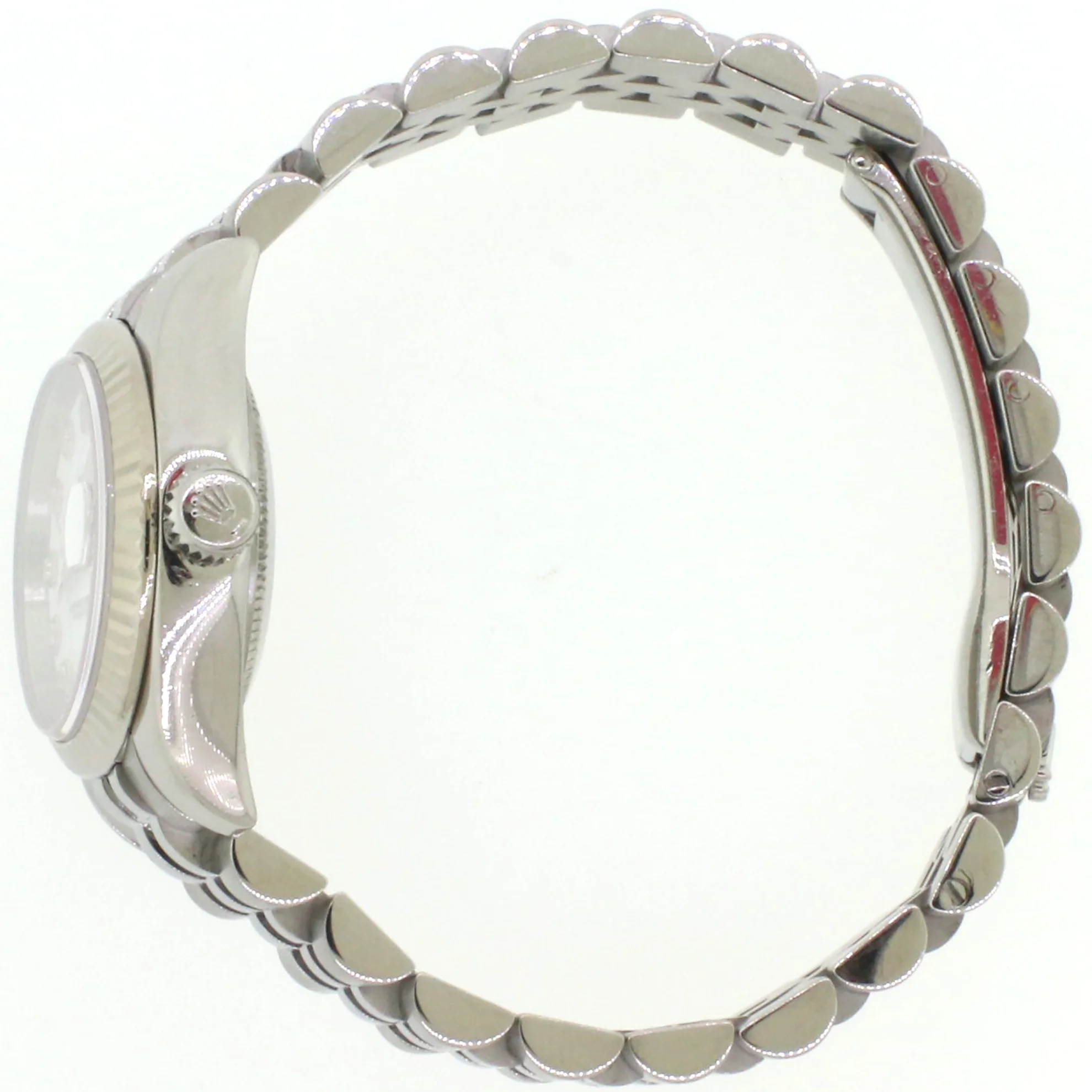 Rolex Datejust Steel 26mm Watch w/Factory Diamond Dial 18K White Gold Bezel 179174 - Image 7