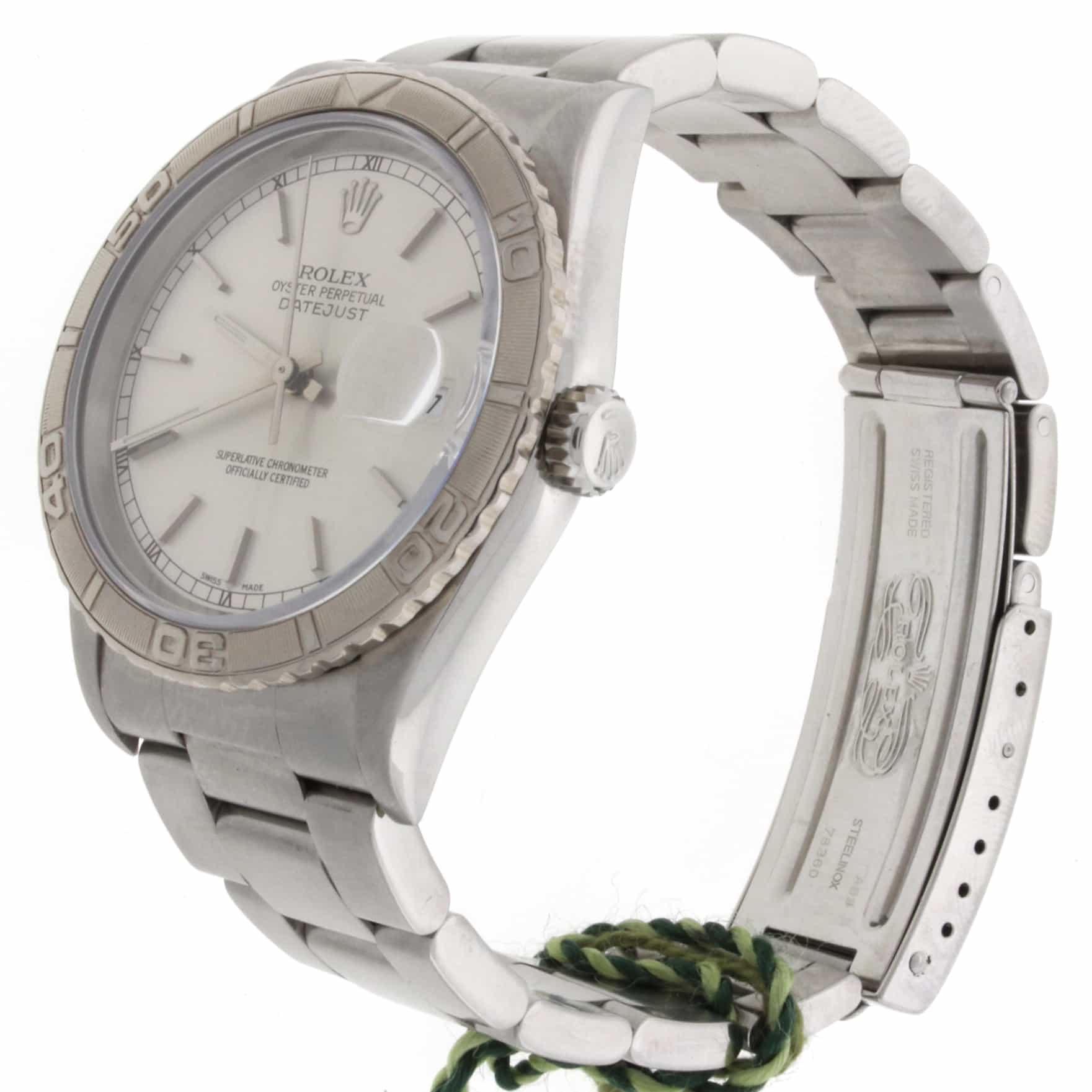 Rolex Datejust Thunderbird Turnograph 18K Gold Bezel 36MM Automatic Mens Watch 16264 - Image 4