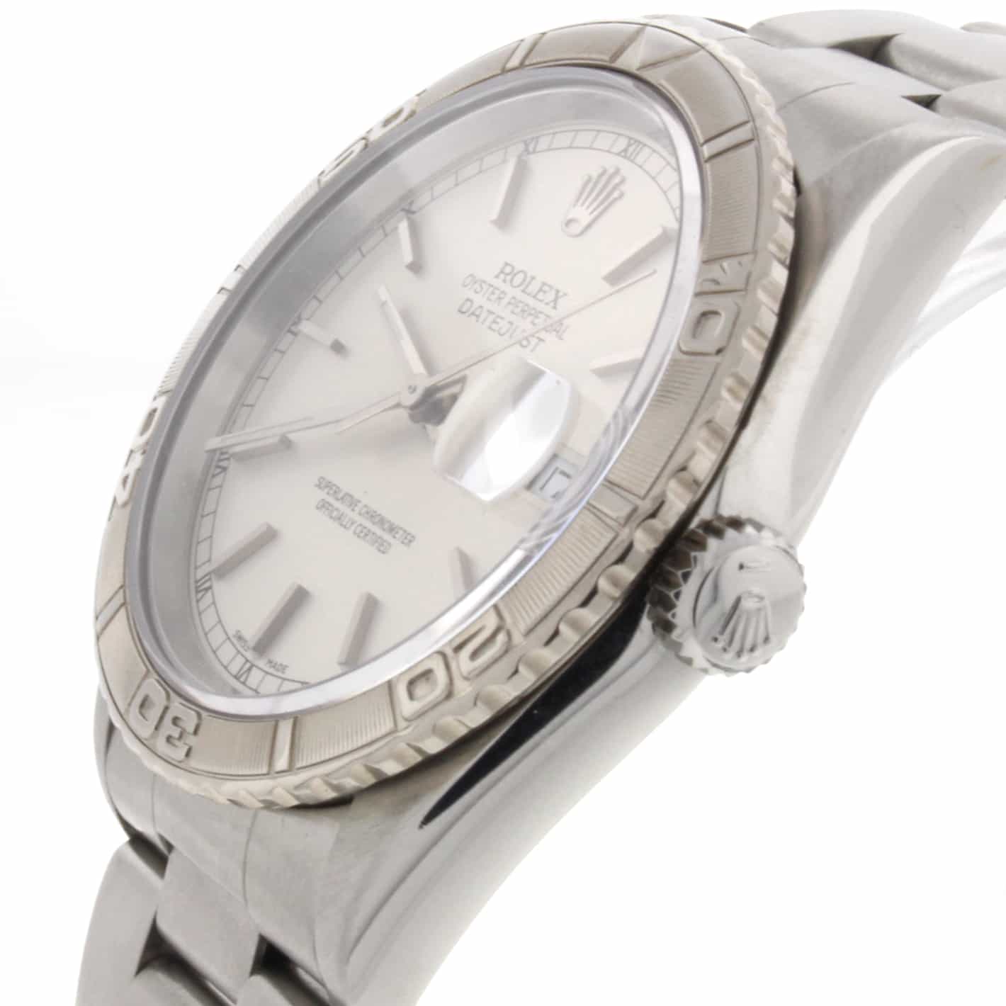 Rolex Datejust Thunderbird Turnograph 18K Gold Bezel 36MM Automatic Mens Watch 16264 - Image 5