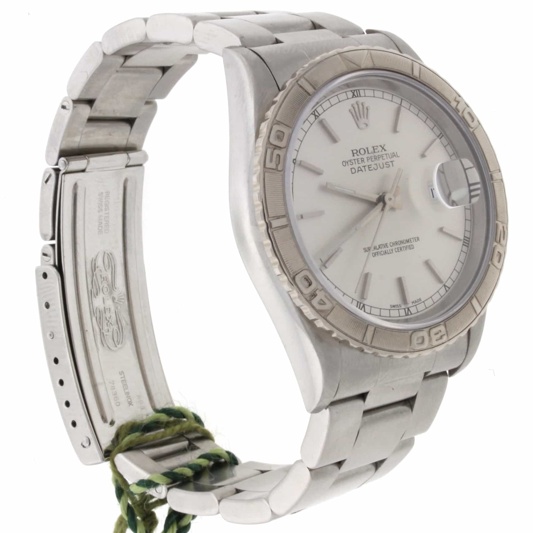 Rolex Datejust Thunderbird Turnograph 18K Gold Bezel 36MM Automatic Mens Watch 16264 - Image 8