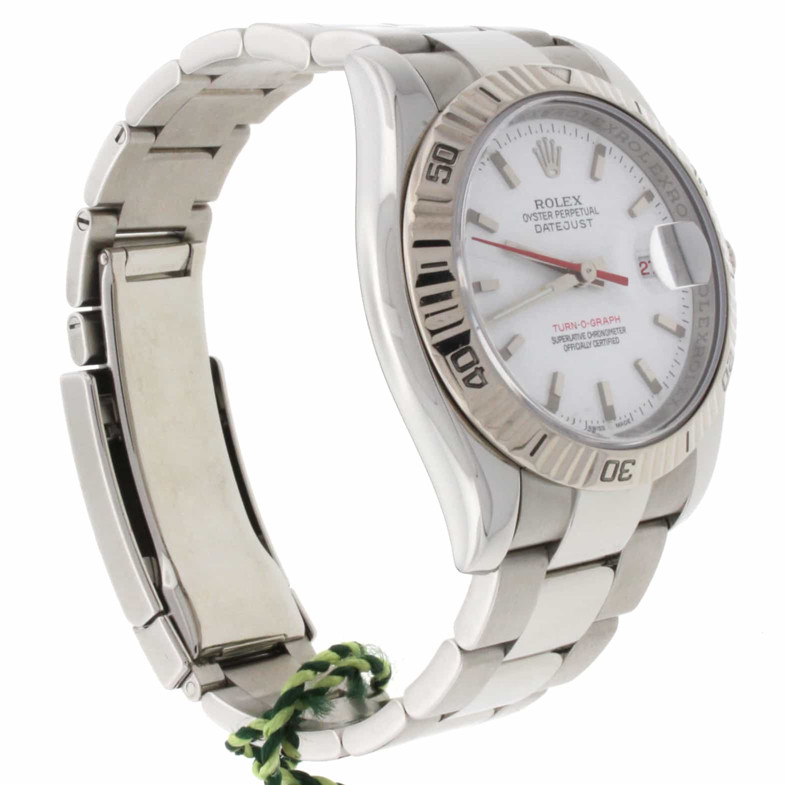 Rolex Datejust Thunderbird Turnograph 18K White Gold Bezel 36MM Automatic Mens Watch 116264 - Image 8