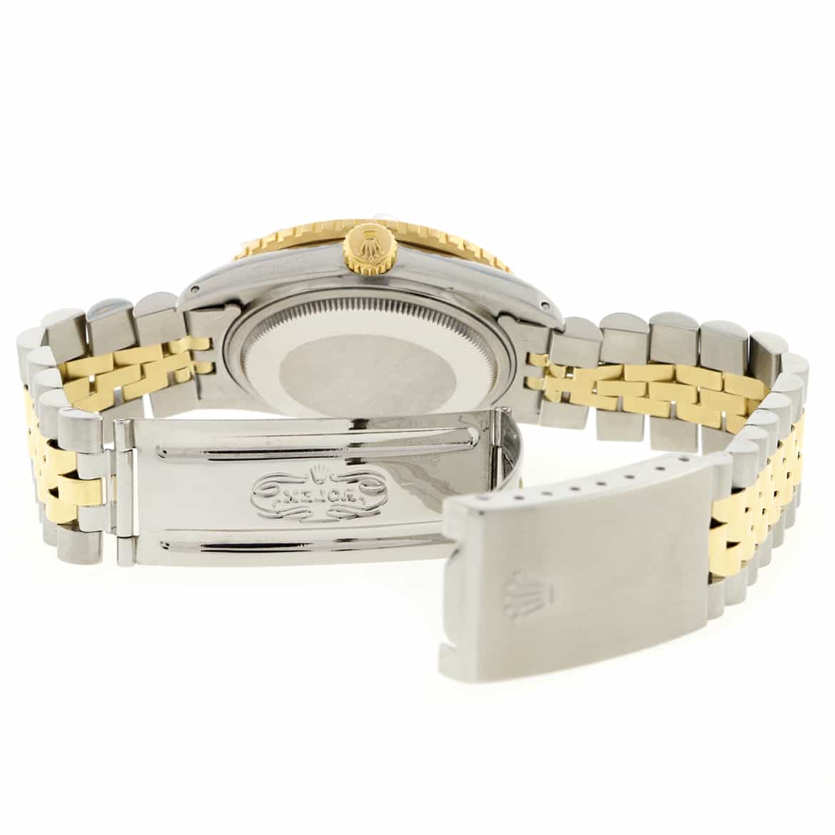 Rolex Datejust Thunderbird Turnograph 2-Tone 18K Yellow Gold & Stainless Steel Original Champagne Index Dial 36MM Jubilee Watch 16253 - Image 8