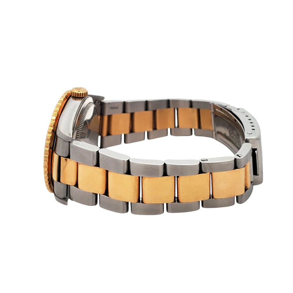 Rolex Datejust Turn-O-Graph 36mm Blue Index Oyster Yellow Gold/Steel Watch 16263 Box Papers - Image 4