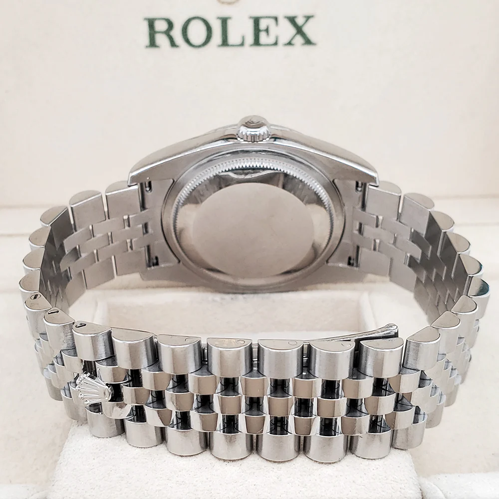 Rolex Datejust Turn-O-Graph 36mm White Dial Stainless Steel Watch 116264 - Image 4