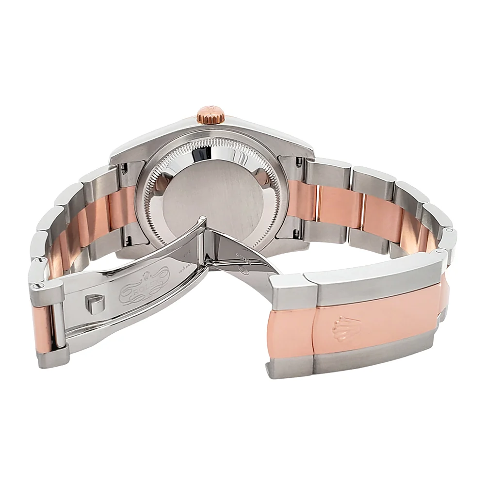 Rolex Datejust Turnograph 2-Tone Rose Gold/Steel Black Dial 36mm Oyster Watch 116261 - Image 9