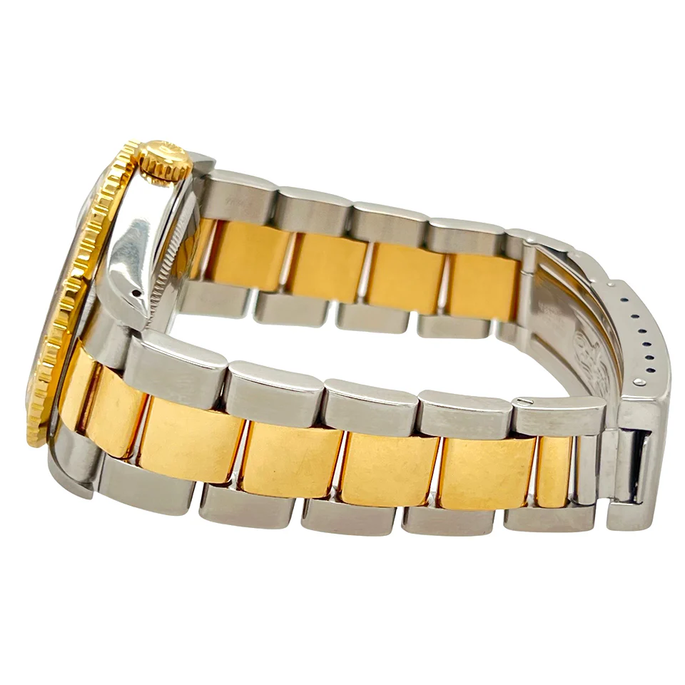 Rolex Datejust Turnograph 36mm Pyramid Dial Oyster Bracelet Yellow Gold Steel Watch 16263 - Image 3