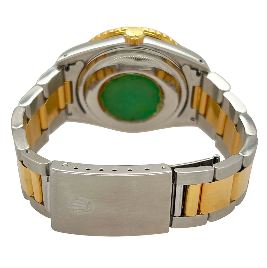 Rolex Datejust Turnograph 36mm Pyramid Dial Oyster Bracelet Yellow Gold Steel Watch 16263 - Image 4