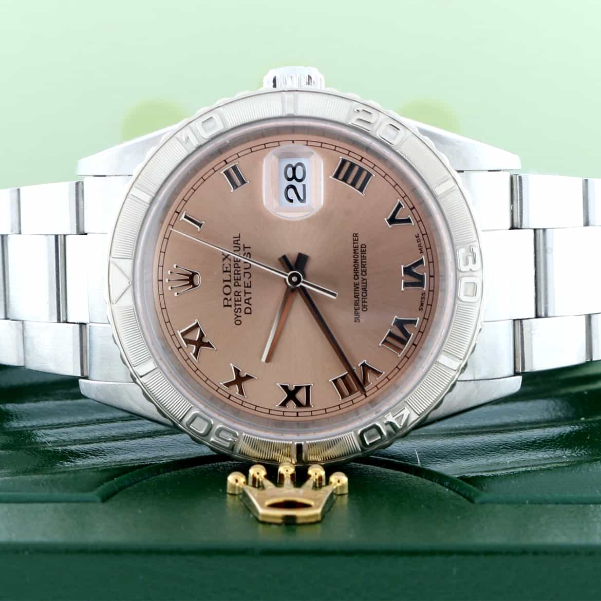 Rolex Datejust Turnograph Thunderbird 36MM Salmon Dial Automatic Stainless Steel Mens Watch 16264 - Image 2