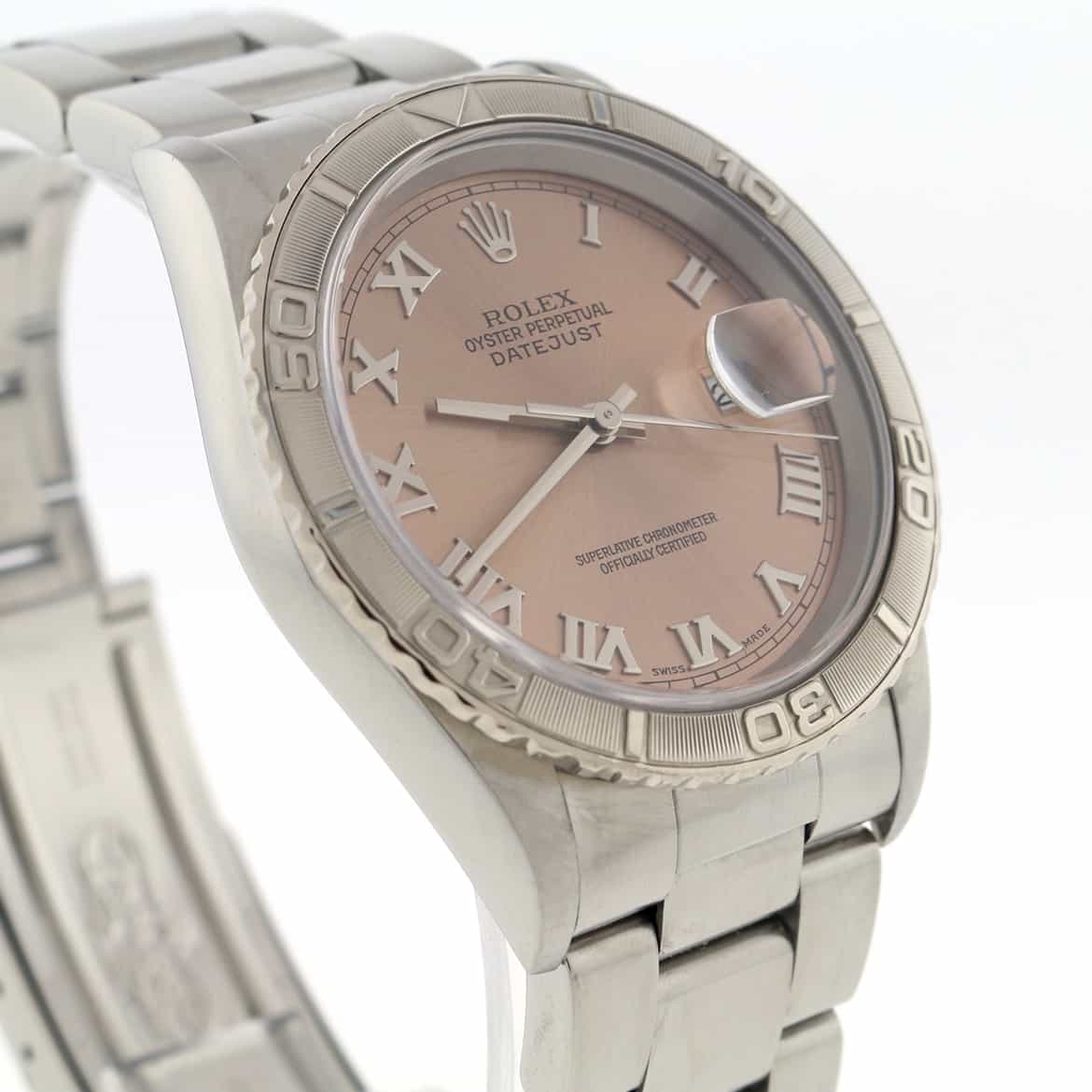 Rolex Datejust Turnograph Thunderbird 36MM Salmon Dial Automatic Stainless Steel Mens Watch 16264 - Image 5