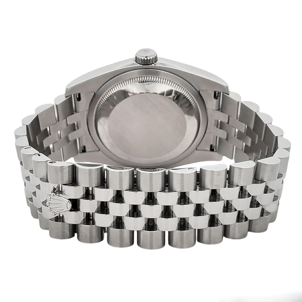 Rolex Datejust White Arabic Jubilee Steel 36mm Watch 116200 - Image 6